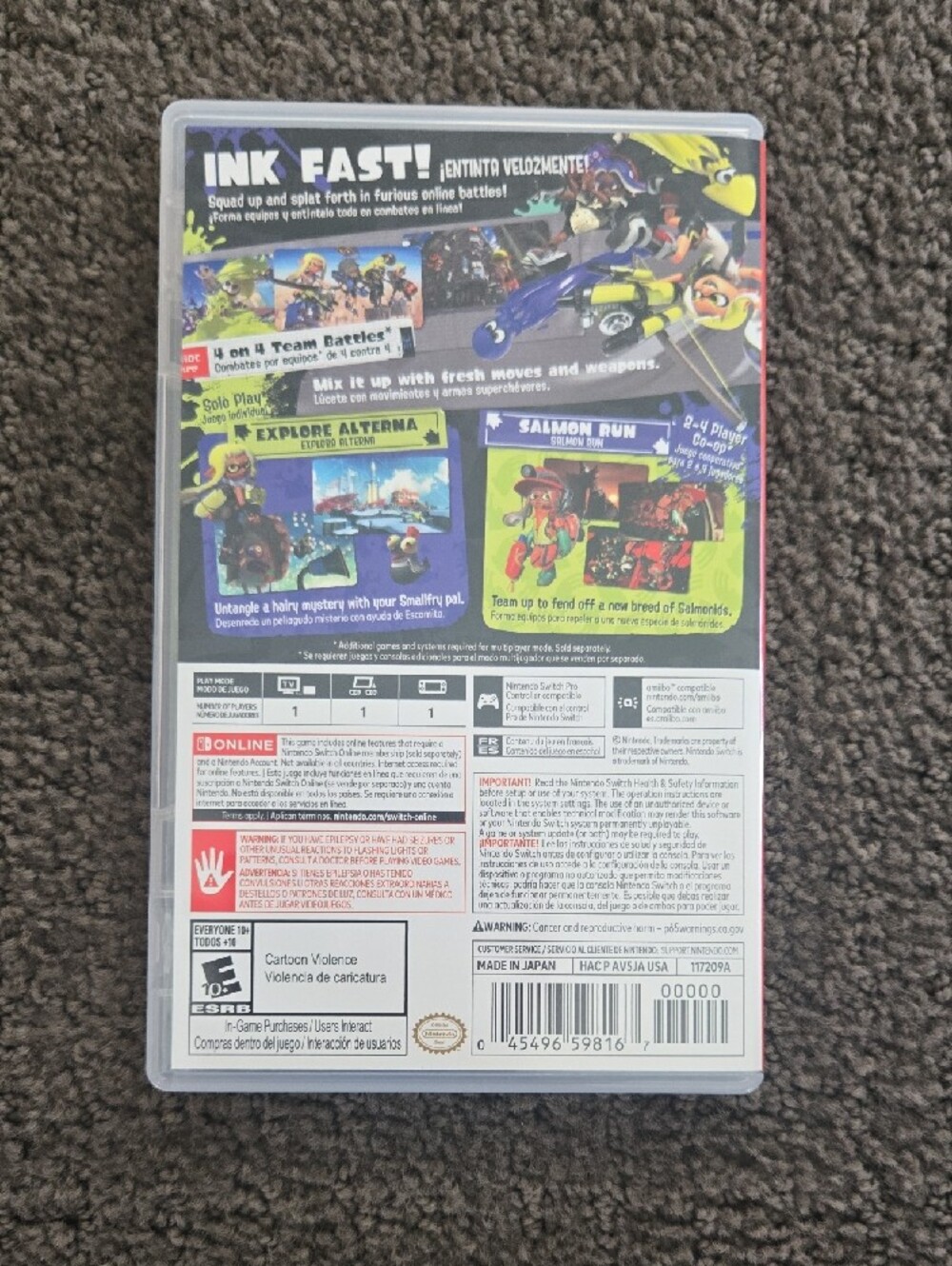 Nintendo Splatoon 3 Game + Box - Picture 2 of 4